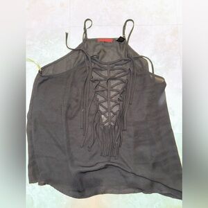 BKE Red Fringed Tank